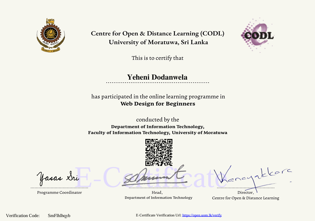 Certification 1